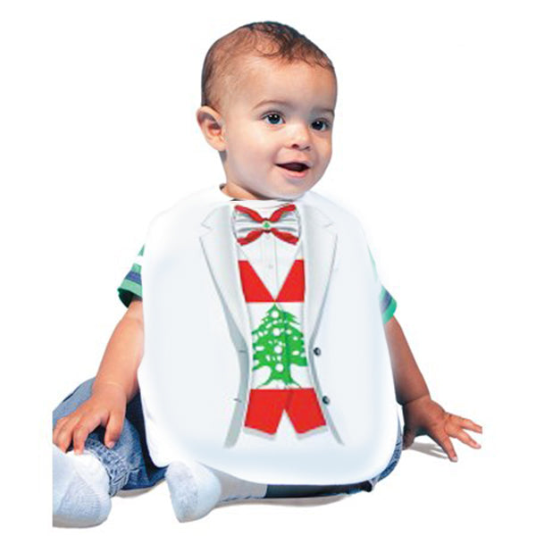 Just Add A Kid  - Bib Tuxedo Lebanon One-Size - up to 12 Months