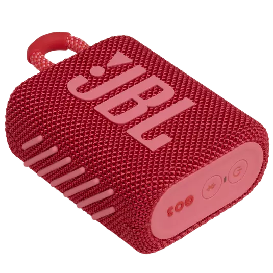 Jbl - Go 3 Portable Speaker With Bluetooth, Built-In Battery, Waterproof And Dustproof - Red