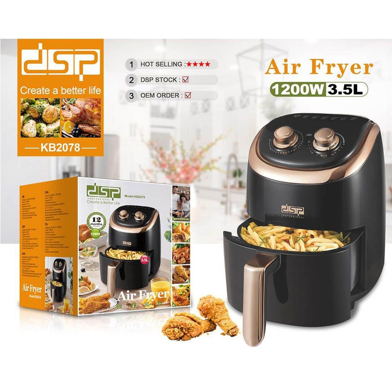 Dsp, Air Fryer 3.5 L 1350W, 0-30 Min Cooking