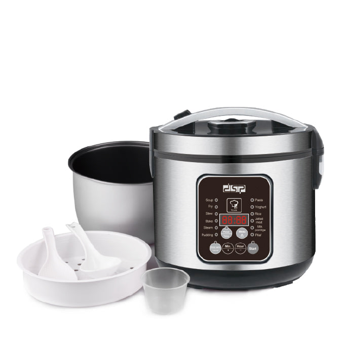 Dsp, Multi Rice Cooker 700 Watts, Stainless Steel