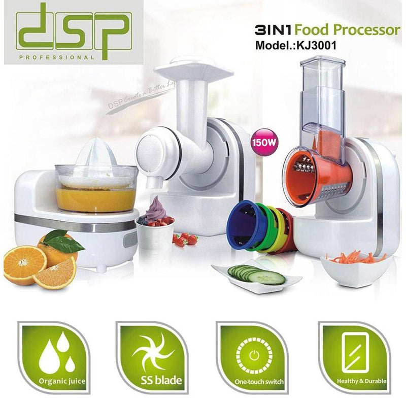 Dsp Food Processor, 150 Watts, White