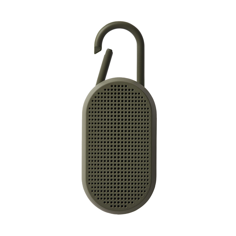 Lexon - Mino T Bluetooth® Speaker With Integrated Carabiner - Kakhi