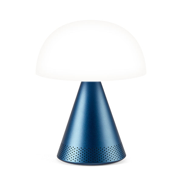 Lexon - Mina L Audio Large Portable Led Lamp & 5W Bluetooth® Speaker - Dark Blue