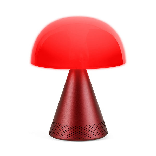 Lexon - Mina L Audio Large Portable Led Lamp & 5W Bluetooth® Speaker - Dark Red