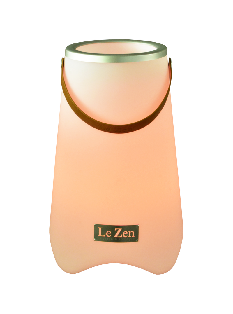 LE ZEN   - New Lamp Design With 7 LED Colored Lights, Bluetooth Speaker & A Wine Cooler - Large 34 x 63 cm