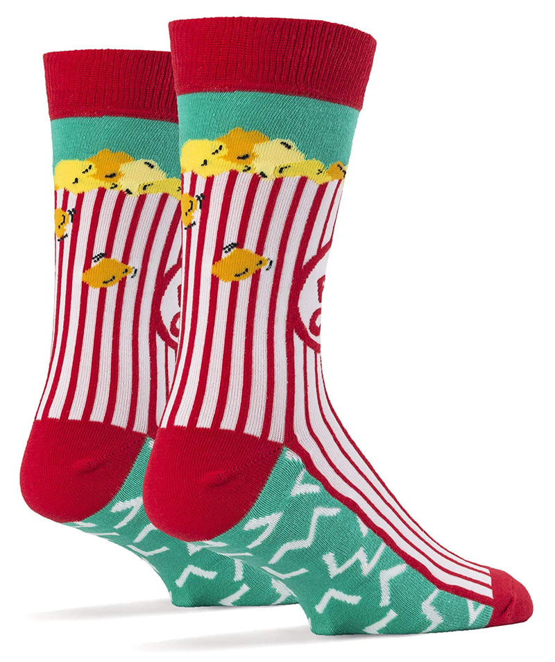 OoohYeah Socks - Mens Crew Box O Popcorn