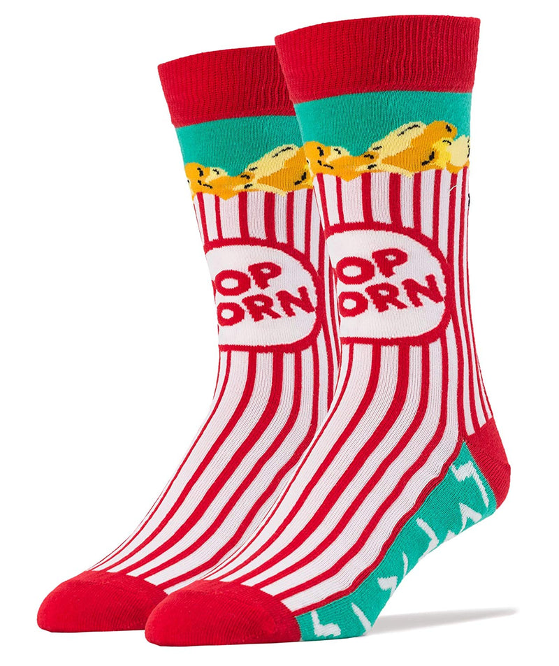 OoohYeah Socks - Mens Crew Box O Popcorn