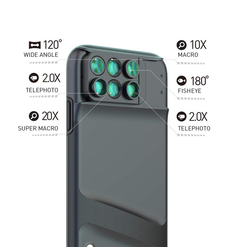 Momax - X-Lens iPhone XS Max 6-in-1 Lens Case - Black