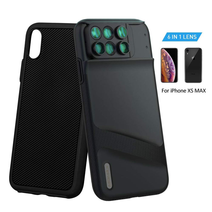 Momax - X-Lens iPhone XS Max 6-in-1 Lens Case - Black