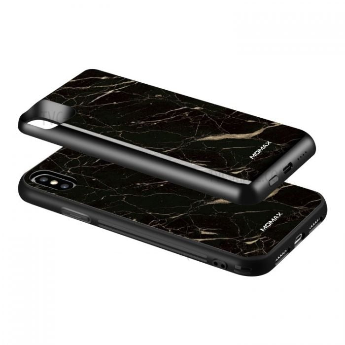 Momax - iPhone XS Max Q.Power Pack Magnetic Wireless Battery Case 6000mAh - Marble Black