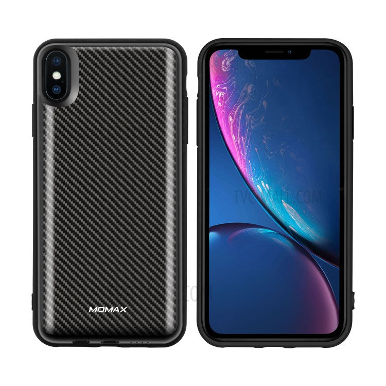 Momax - iPhone XS Max Q.Power Pack Magnetic Wireless Battery Case 6000mAh - Carbon Black