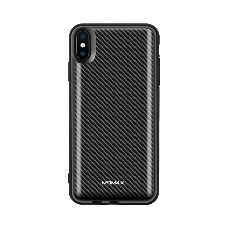 Momax - iPhone XS Max Q.Power Pack Magnetic Wireless Battery Case 6000mAh - Carbon Black