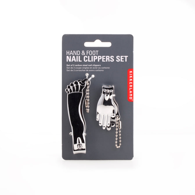 Kikkerland - Hand And Foot Nail Clipper Combo - Silver