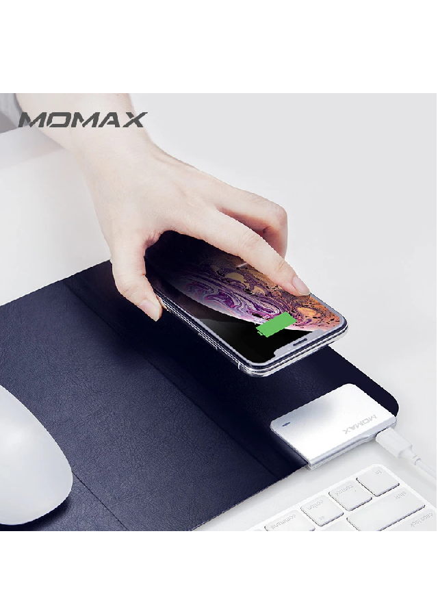 Momax - Q.Mouse Pad with Built-in Fast Wireless Charger - Black