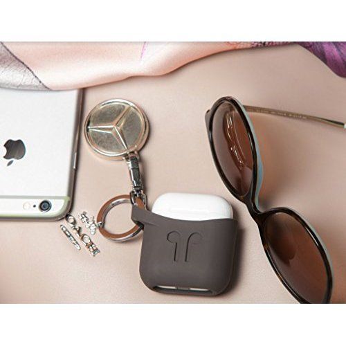 PodPocket  - Silicone Case for Apple Airpods - Cocoa Gray