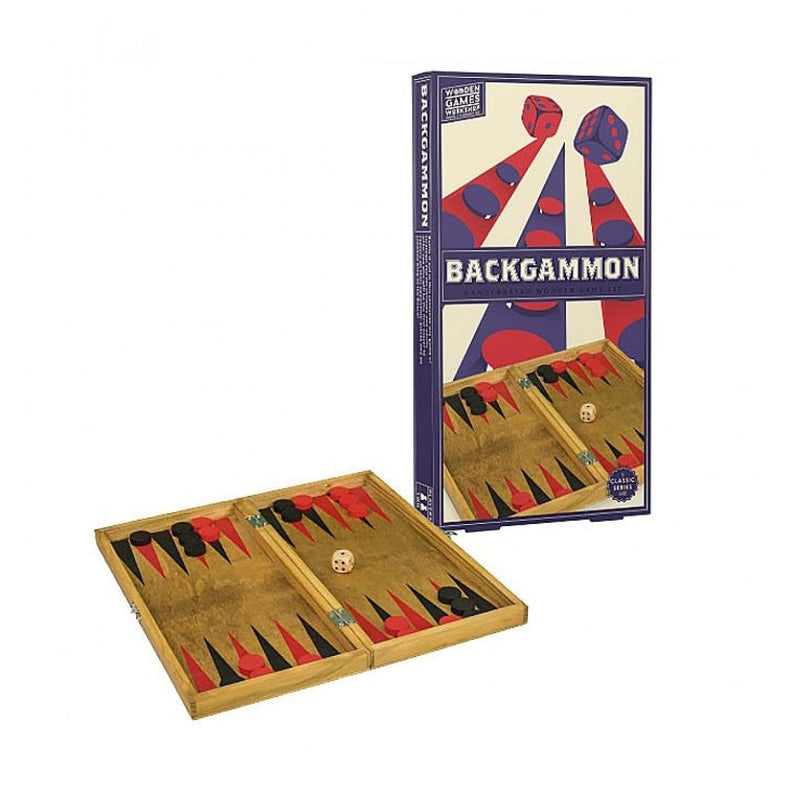 PROFESSOR PUZZLE Wooden Backgammon Traditional/Classic Wooden Family Board Game