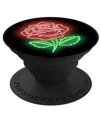 PopSockets   - Phone Grip Single Rose Neon