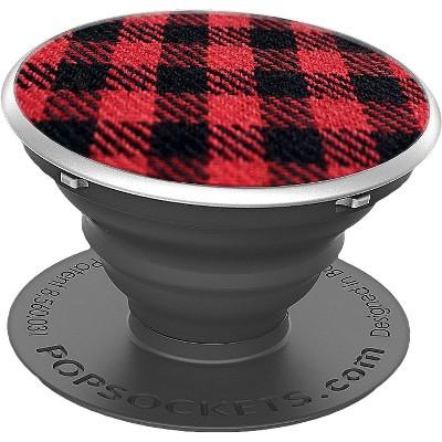 PopSockets - Phone Grip Single Classic Check Red