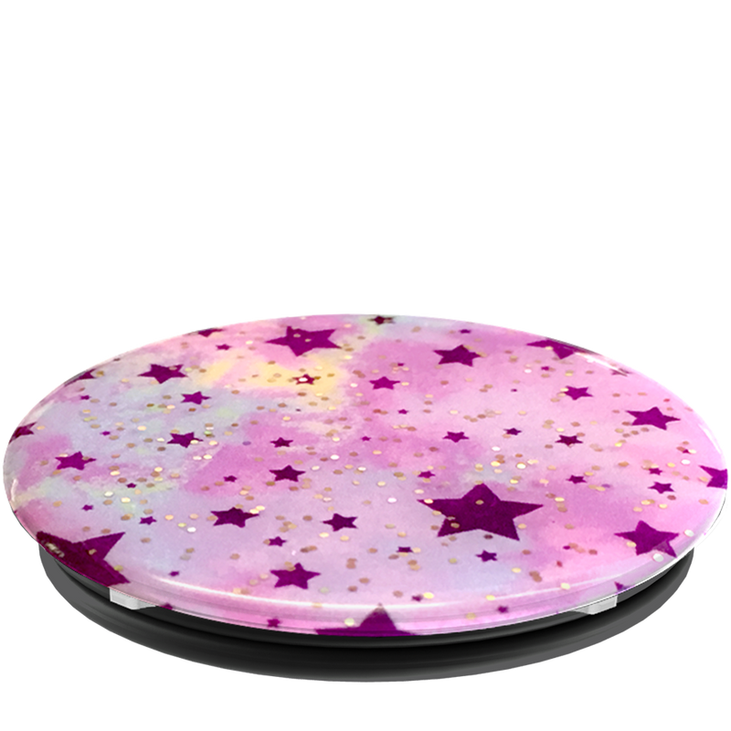 PopSockets - Phone Grip Single - Glitter Starry Dreams Lavender