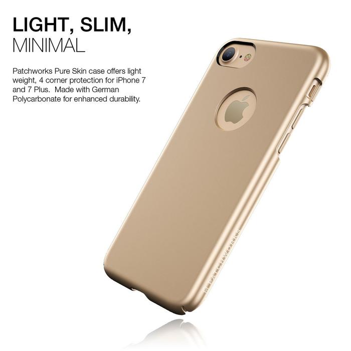 Patchworks - iPhone 8/7 Pureskin Case - Champagne Gold
