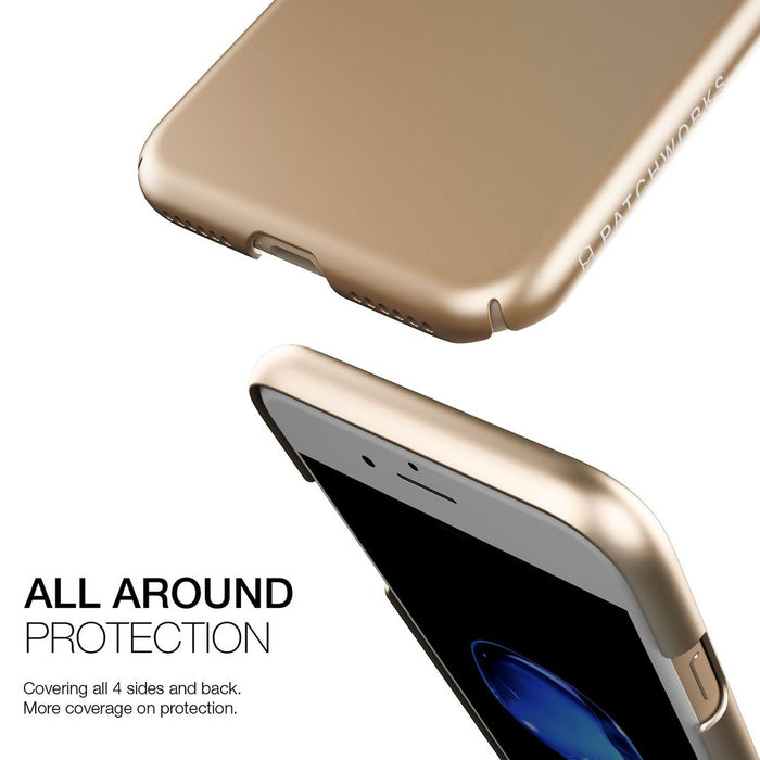 Patchworks Pureskin Case for iPhone 7/8, Champagne Gold (2037387919417)
