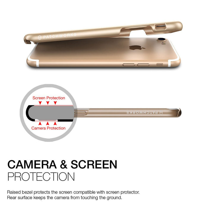 Patchworks Pureskin Case for iPhone 7/8, Champagne Gold (2037387919417)