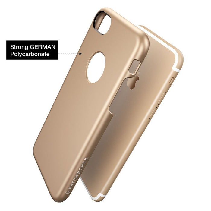 Patchworks Pureskin Case for iPhone 7/8, Champagne Gold (2037387919417)