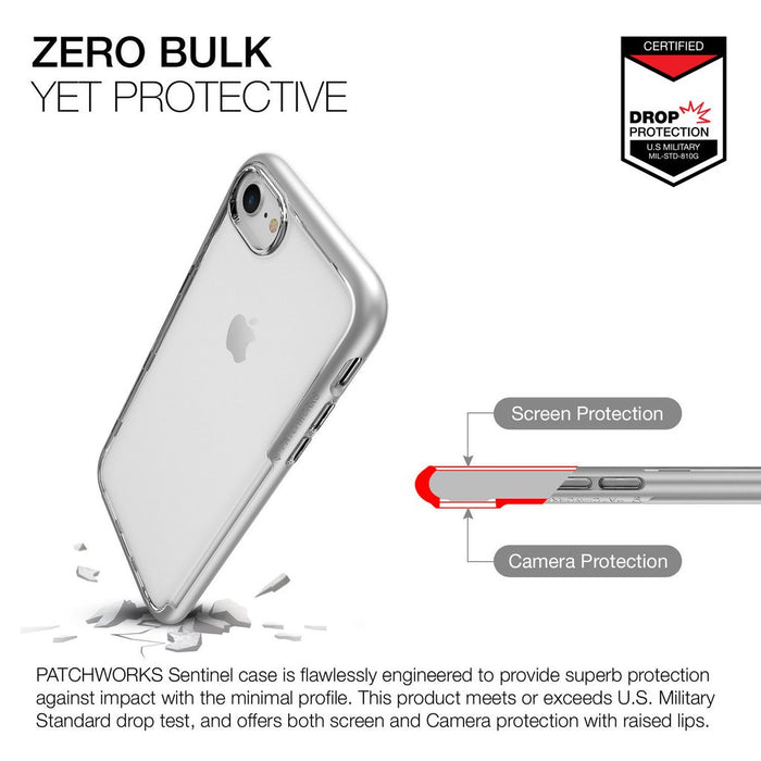 Patchworks - iPhone 8/7 Sentinel Case - Silver