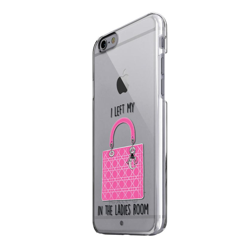 Patchworks - iPhone 6/6S  Hard Case I Left My... Ladies Room - Pink