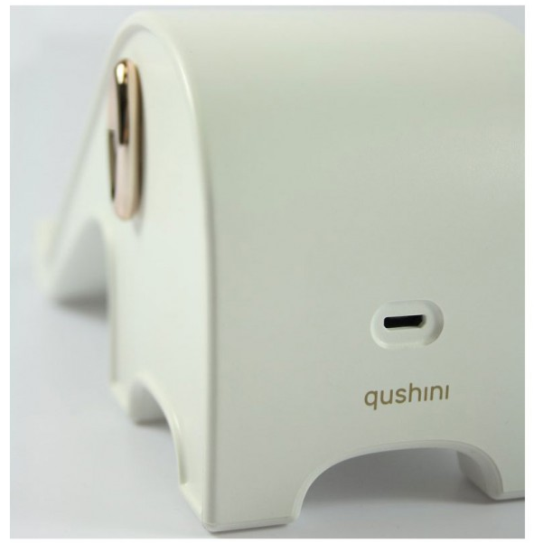 Qushini - Elephant Wireless Charger Compatible with all Qi Wireless Devices - White