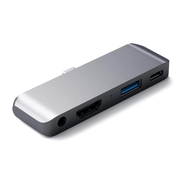 Satechi - Aluminum - Type-C Mobile Pro Hub For Ipad & Type-C Smartphones/Tablets - Space Gray