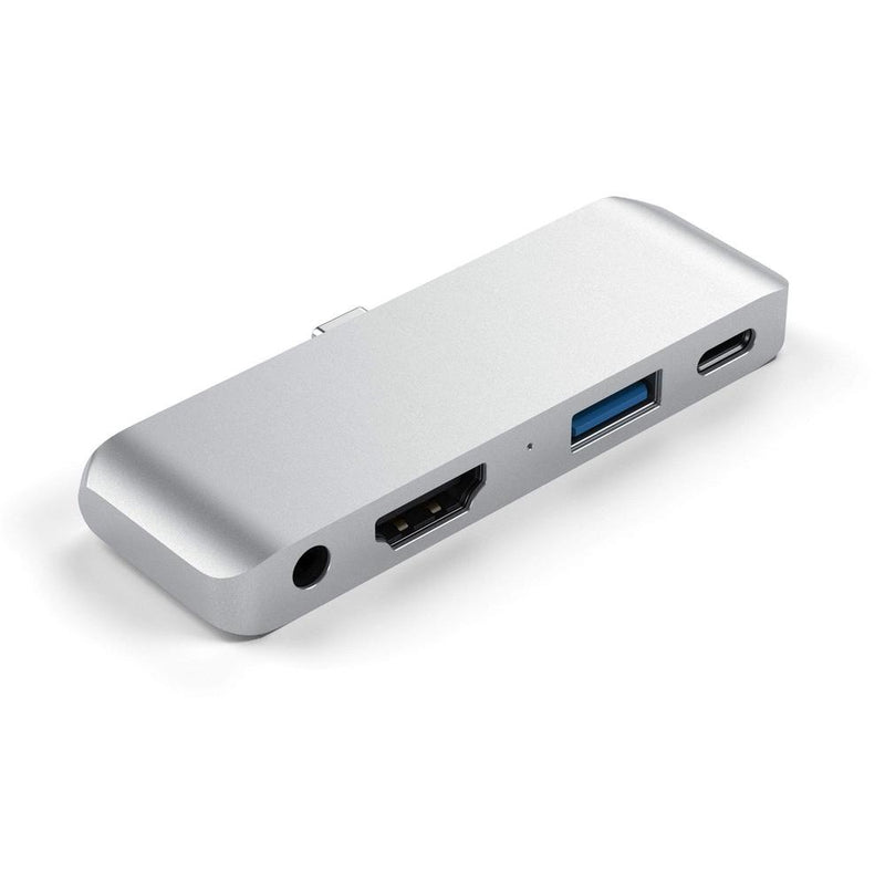 Satechi - Aluminum - Type-C Mobile Pro Hub For Ipad & Type-C Smartphones/Tablets - Silver