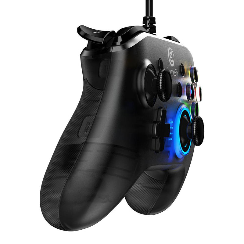 GameSir    - T4W PC Controller Wired Game Controller, Dual Shock USB Gamepad Joystick, Semi-Transparent Design with LED Backlight