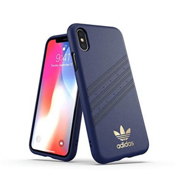 Adidas - iPhone X/XS 3 Stripes Case - Samba Blue