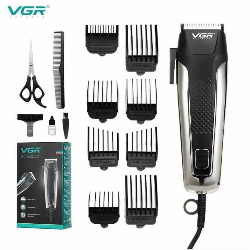 VGR V120 Professional Rechargeable Hair Trimmer, Silver