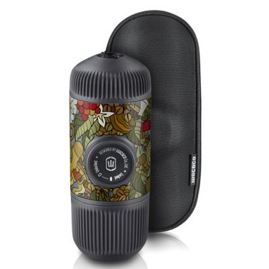 Wacaco - Nanopresso Portable Espresso Maker Tattoo Jungle Edition, Compatible with Ground Coffee - GREY