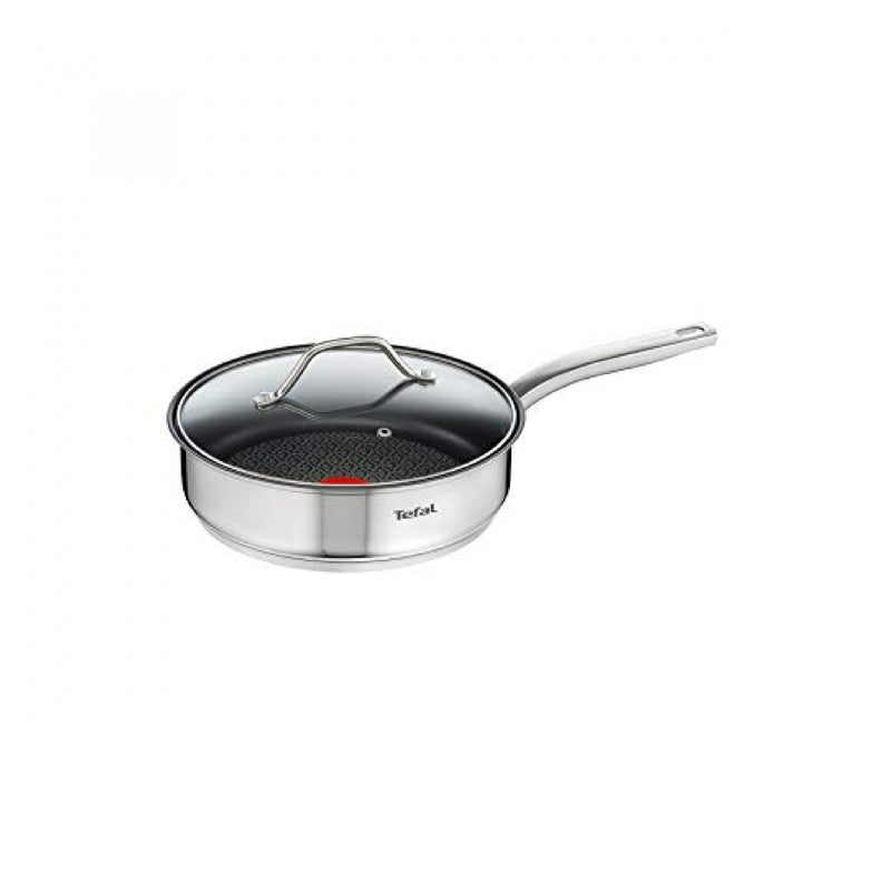 Tefal, Intuition Saute Pan With Lid Stainless Steel, 24 Cm