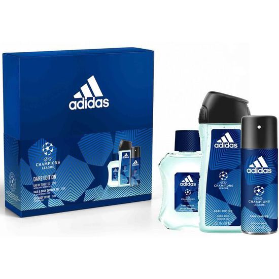 Adidas, Uefa 6 Set - Eau De Toilette 100 Ml + Shower Gel 250 Ml + Deodorant 150 Ml