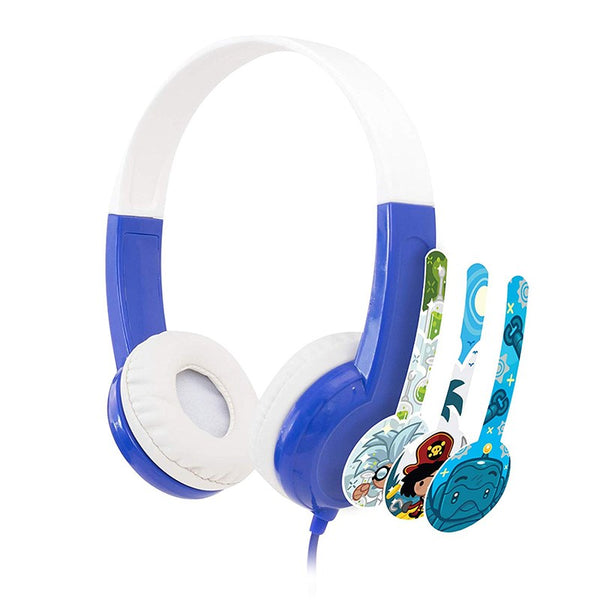 Buddyphones - Discover Foldable Wired Headphones- Blue