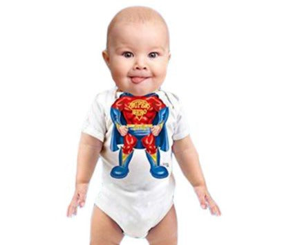 Just Add A Kid - Romper One-Piece Super Boy - up to 12 Months