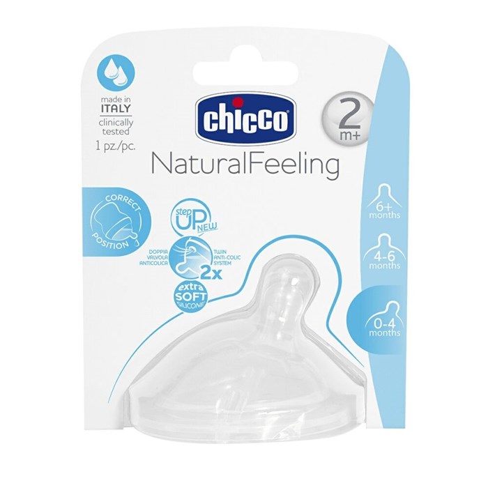 Chicco - Chicco Naturalfeeling Teat 2M Medium Flow