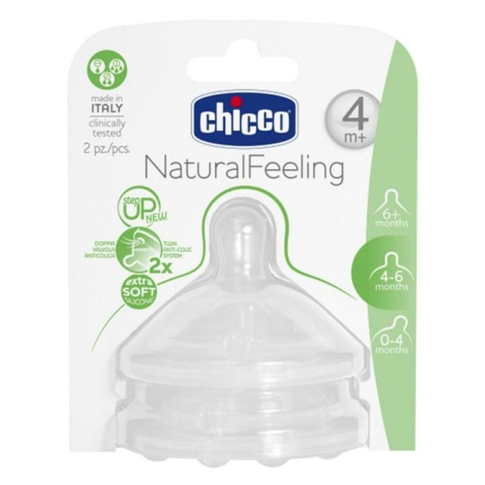 Chicco - Naturalfeeling Teat 4M Adjustable Flow