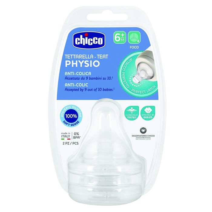 Chicco - Perfect 5 Teat 6M Food Flow