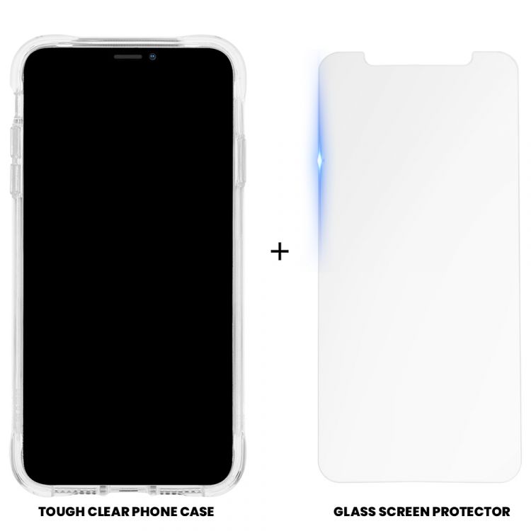 Case-Mate  - iPhone 11 Pro Max Case & Screen Protector - Protection Pack - Tough Clear