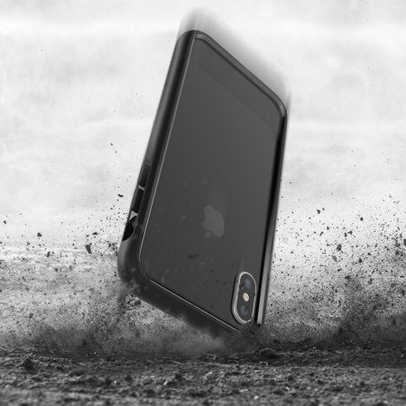 Patchworks - iPhone X/XS Silhouette Case - Black