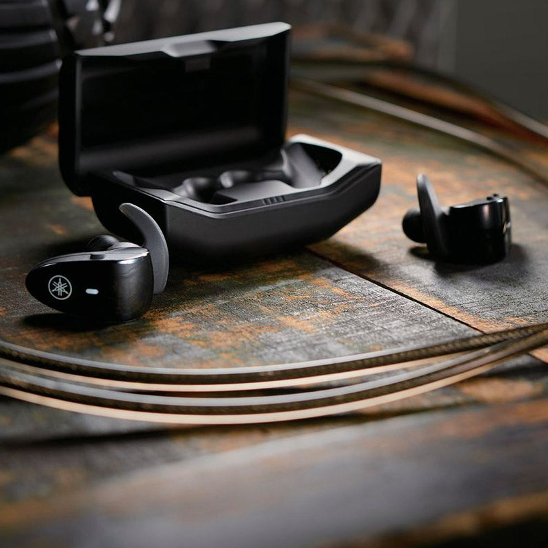 Yamaha - Tw-Es5A True Wireless Bluetooth Sports Earbuds - Black