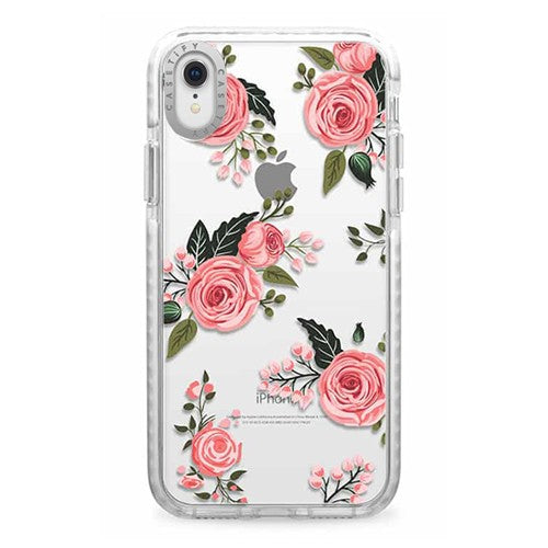 Casetify - iPhone XR Impact Case Floral Roses - Pink