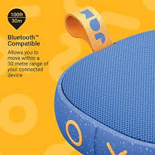 JamAudio - Hang Tight Shower Portable Waterproof Wireless Bluetooth Speaker 12 Hours Playtime - Blue