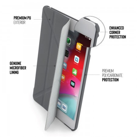 Pipetto - iPad Mini 5 / iPad Mini 4 Origami Case - Grey