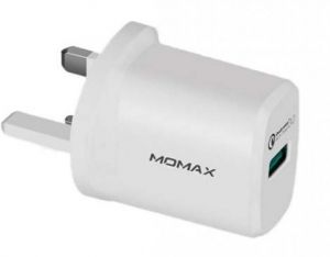 Momax - 1-Plug 1 PORT USB Fast Charger (UK Plug) - White